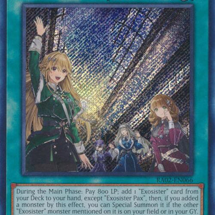 Exosister Pax (Secret Rare) [RA02-EN066] Secret Rare