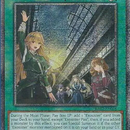 Exosister Pax (Quarter Century Secret Rare) [RA02-EN066] Quarter Century Secret Rare