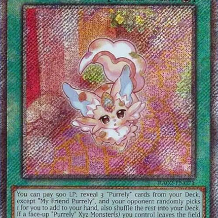 My Friend Purrely (Platinum Secret Rare) [RA02-EN071] Platinum Secret Rare