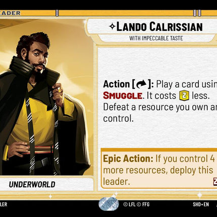 Lando Calrissian - With Impeccable Taste (017/262) (017/262) [Shadows of the Galaxy]