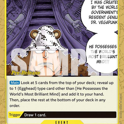 He Possesses the World's Most Brilliant Mind [500 Years in the Future Pre-Release Cards]