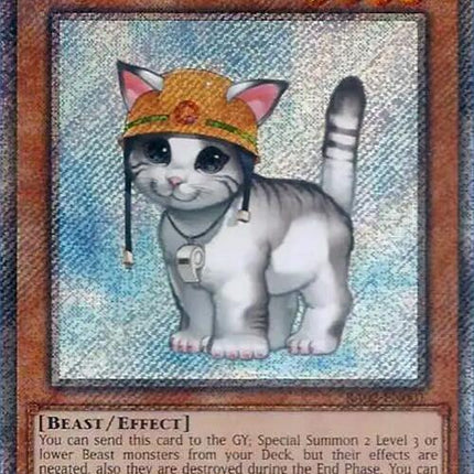 Rescue Cat (Platinum Secret Rare) [RA02-EN001] Platinum Secret Rare