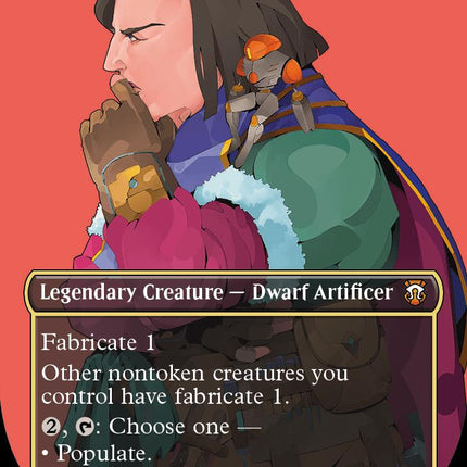 Cayth, Famed Mechanist (Borderless) (Ripple Foil) [Modern Horizons 3 Commander]