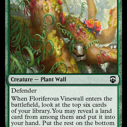 Floriferous Vinewall [Modern Horizons 3 Commander]