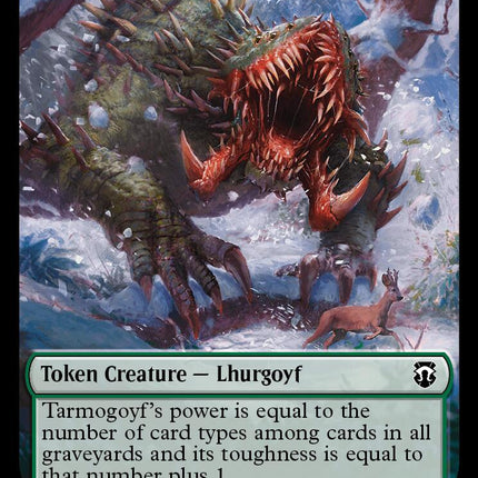 Tarmogoyf // Saproling Double-Sided Token [Modern Horizons 3 Commander Tokens]