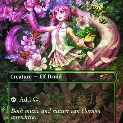 Elvish Mystic (0805 - Japanese Rainbow Foil) [Secret Lair Drop Series]