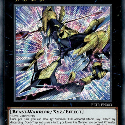 Full Armored Utopic Ray Lancer [BLTR-EN003] Secret Rare