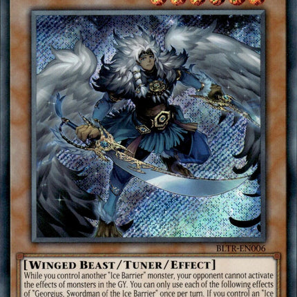 Georgius, Swordman of the Ice Barrier [BLTR-EN006] Secret Rare