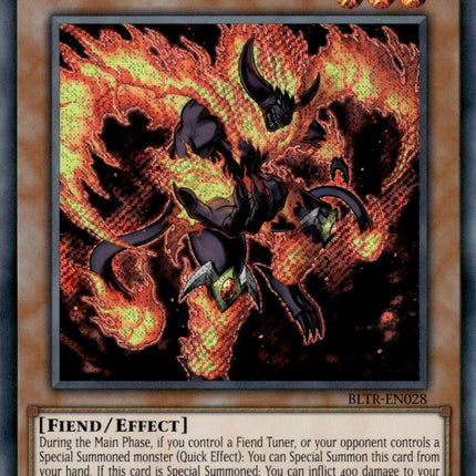 Red Lotus King, Flame Crime [BLTR-EN028] Secret Rare