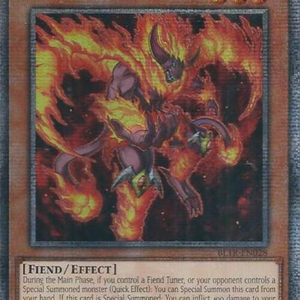 Red Lotus King, Flame Crime (Quarter Century Secret Rare) [BLTR-EN028] Quarter Century Secret Rare