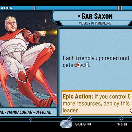 Gar Saxon - Viceroy of Mandalore (001/262) (001/262) [Shadows of the Galaxy]