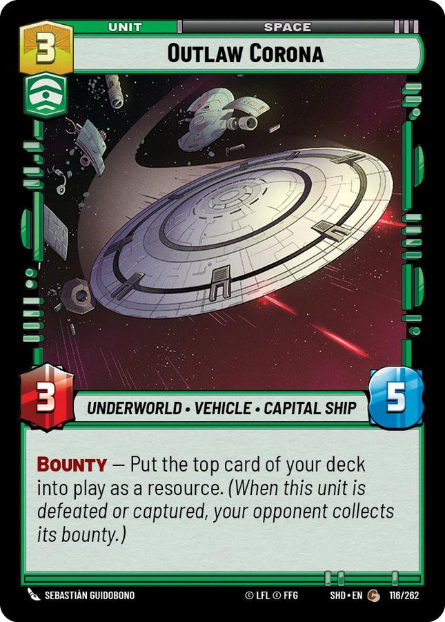 Outlaw Corona (116/262) (116/262) [Shadows of the Galaxy]