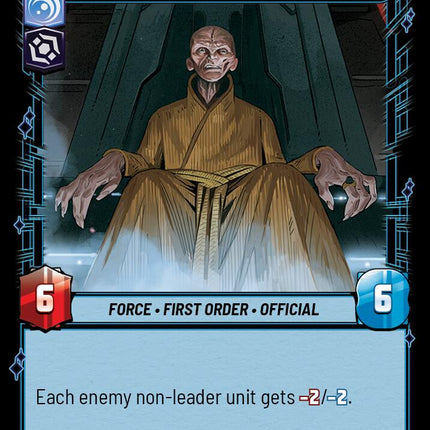 Supreme Leader Snoke - Shadow Ruler (037/262) (037/262) [Shadows of the Galaxy]