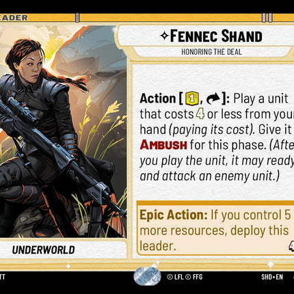 Fennec Shand - Honoring the Deal (016/262) (016/262) [Shadows of the Galaxy]