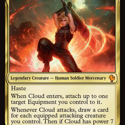 Cloud, Ex-SOLDIER (Surge Foil) [FINAL FANTASY Commander]