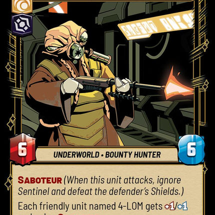 Zuckuss - Bounty Hunter for Hire (190/262) (190/262) [Shadows of the Galaxy]