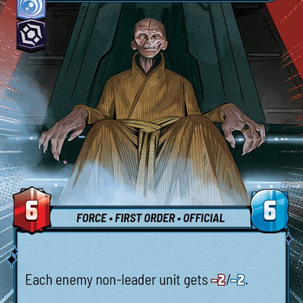 Supreme Leader Snoke - Shadow Ruler (314) (Hyperspace) (314) [Shadows of the Galaxy]