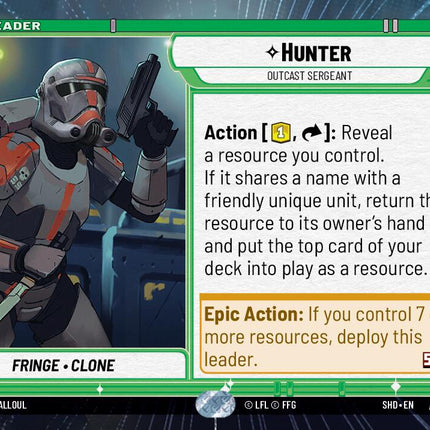 Hunter - Outcast Sergeant (288) (Hyperspace) (288) [Shadows of the Galaxy]