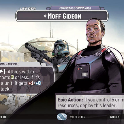 Moff Gideon - Formidable Commander (269) (Showcase) (269) [Shadows of the Galaxy]