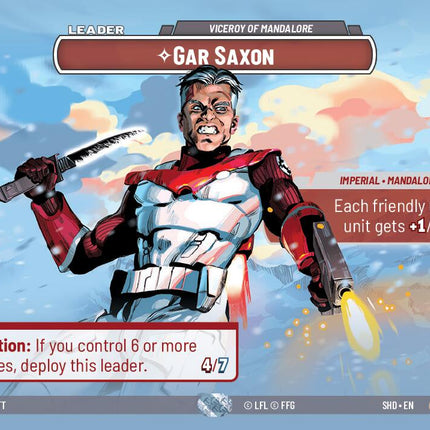 Gar Saxon - Viceroy of Mandalore (263) (Showcase) (263) [Shadows of the Galaxy]