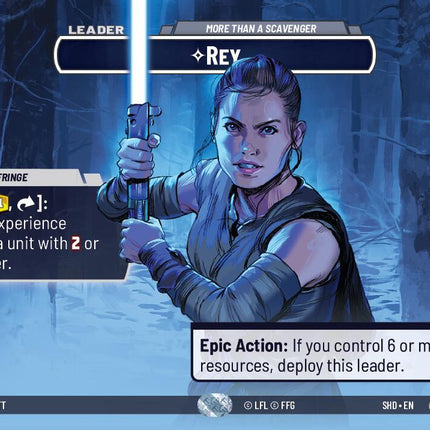 Rey - More Than a Scavenger (266) (Showcase) (266) [Shadows of the Galaxy]