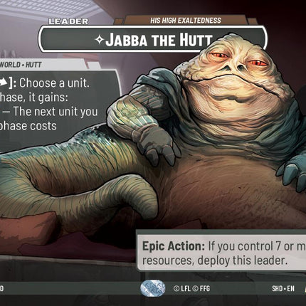 Jabba the Hutt - His High Exaltedness (268) (Showcase) (268) [Shadows of the Galaxy]