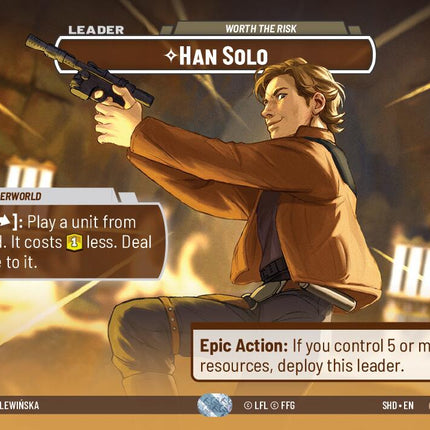 Han Solo - Worth the Risk (275) (Showcase) (275) [Shadows of the Galaxy]