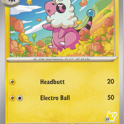 Flaaffy (108) (Pikachu Stamp #37) [Battle Academy 2024]