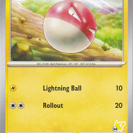 Voltorb (066/193) (Pikachu Stamp #34) [Battle Academy 2024]