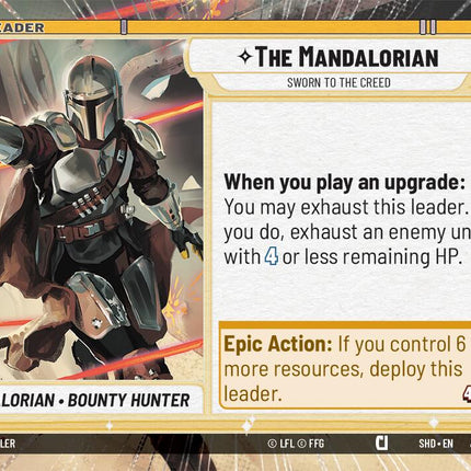 The Mandalorian - Sworn To The Creed (002/002) (Hyperspace) (Prerelease Promos) (002/002) [Shadows of the Galaxy Promos]