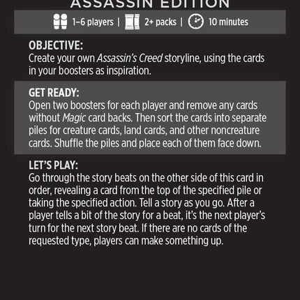 Into The Story: Assassin Edition (Magic Minigame) [Assassin's Creed Minigame]