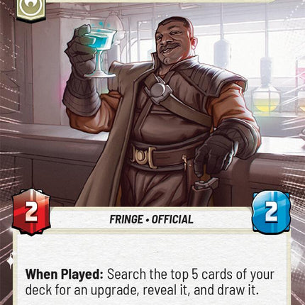 Greef Karga - Affable Commissioner (08/20) (Hyperspace) (08/20) [Shadows of the Galaxy: Weekly Play]