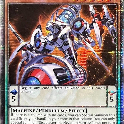 Disablaster the Negation Fortress (Quarter Century Secret Rare) [INFO-EN026] Quarter Century Secret Rare