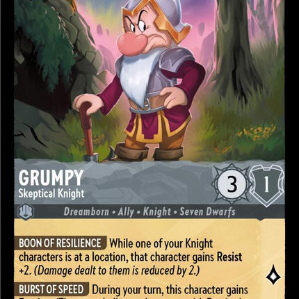 Grumpy - Skeptical Knight (186/204) [Shimmering Skies]