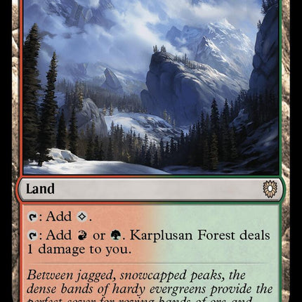Karplusan Forest [Bloomburrow Commander]