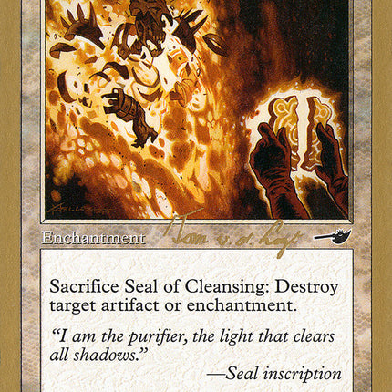 Seal of Cleansing (Tom van de Logt) [World Championship Decks 2000]