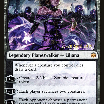 Liliana, Dreadhorde General [War of the Spark Prerelease Promos]