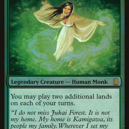 Azusa, Lost but Seeking (Oversized) [Commander's Arsenal Oversized]