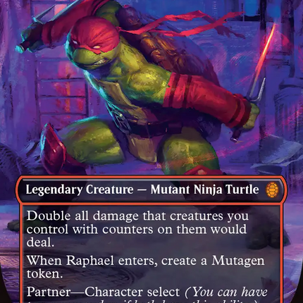 Raphael, the Muscle (Borderless) [Teenage Mutant Ninja Turtles Commander]