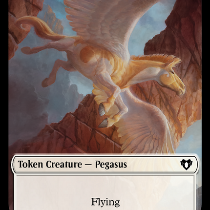 Copy (54) // Pegasus Double-Sided Token [Commander Masters Tokens]