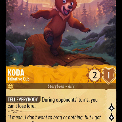 Koda - Talkative Cub (1/204) [Shimmering Skies]