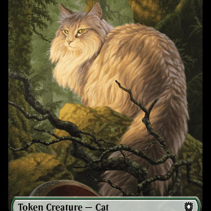 Cat // Beast (025) Double-Sided Token [Bloomburrow Commander Tokens]
