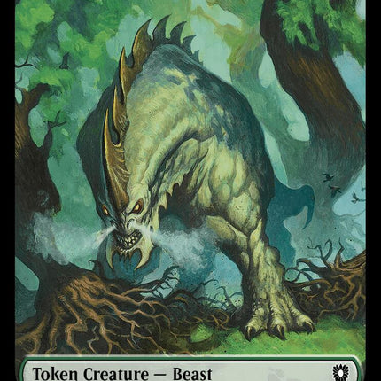 Cat // Beast (025) Double-Sided Token [Bloomburrow Commander Tokens]