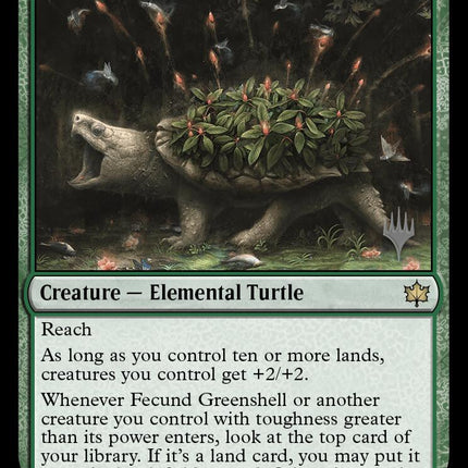 Fecund Greenshell (Promo Pack) [Bloomburrow Promos]