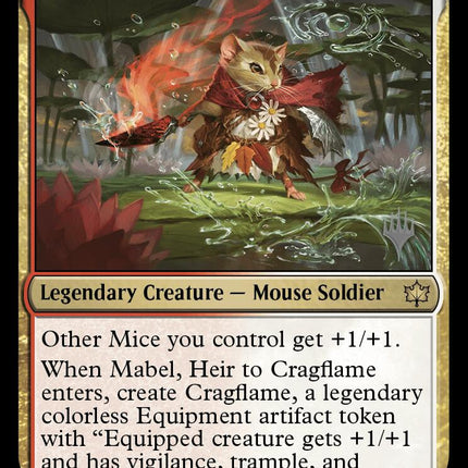 Mabel, Heir to Cragflame (Promo Pack) [Bloomburrow Promos]