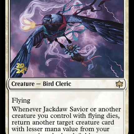 Jackdaw Savior [Bloomburrow Prerelease Promos]