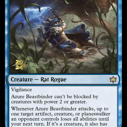 Azure Beastbinder [Bloomburrow Prerelease Promos]
