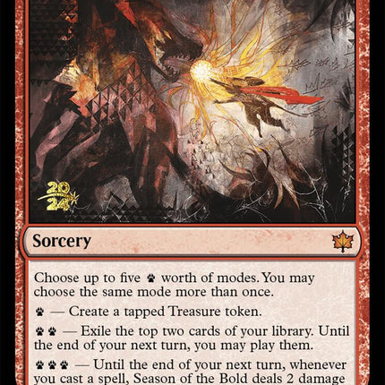 Season of the Bold [Bloomburrow Prerelease Promos]