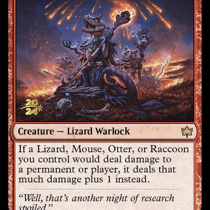 Valley Flamecaller [Bloomburrow Prerelease Promos]