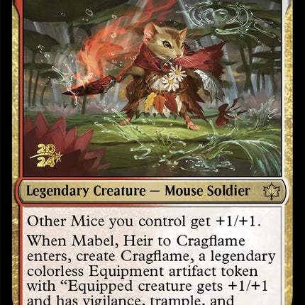 Mabel, Heir to Cragflame [Bloomburrow Prerelease Promos]